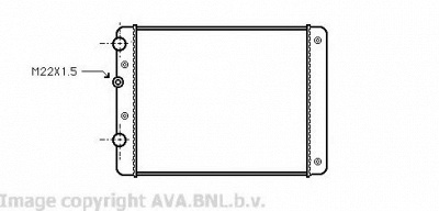 AVA QUALITY COOLING vw2129 -  Радиатор, охлаждение двигателя